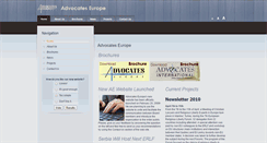 Desktop Screenshot of advocateseurope.org