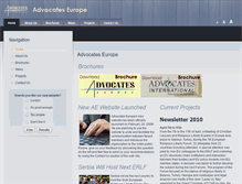 Tablet Screenshot of advocateseurope.org